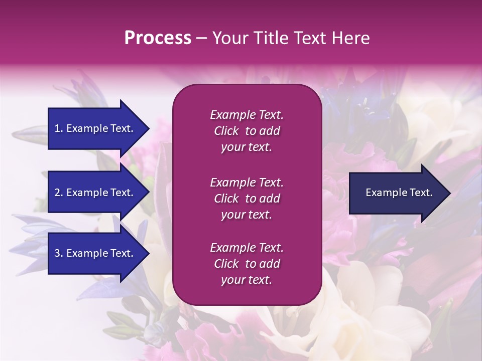 Floral Bridal Bouquet PowerPoint Template
