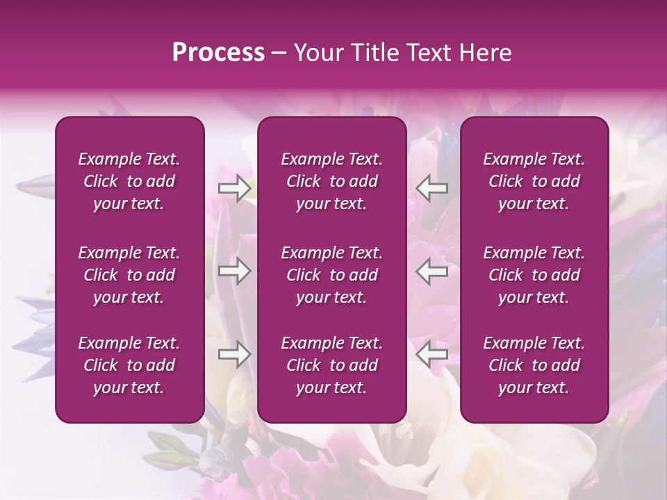 Floral Bridal Bouquet PowerPoint Template