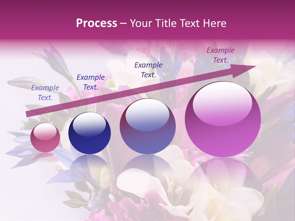Floral Bridal Bouquet PowerPoint Template