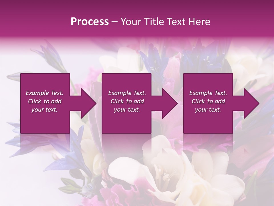 Floral Bridal Bouquet PowerPoint Template