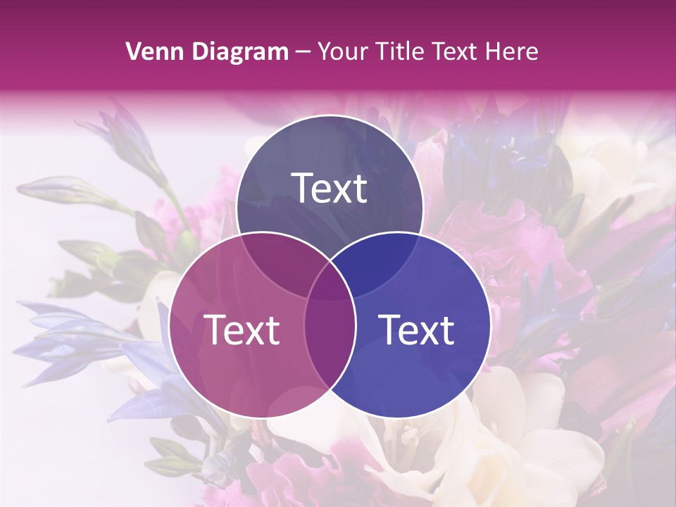 Floral Bridal Bouquet PowerPoint Template