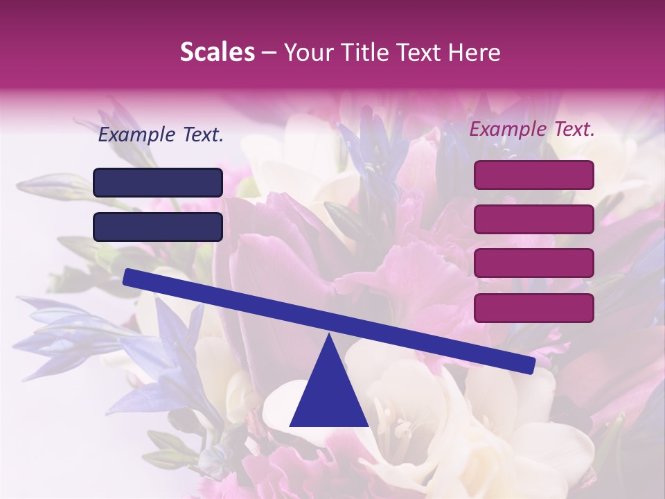 Floral Bridal Bouquet PowerPoint Template