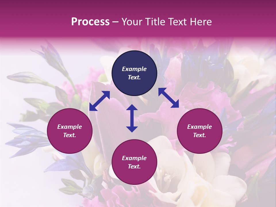 Floral Bridal Bouquet PowerPoint Template