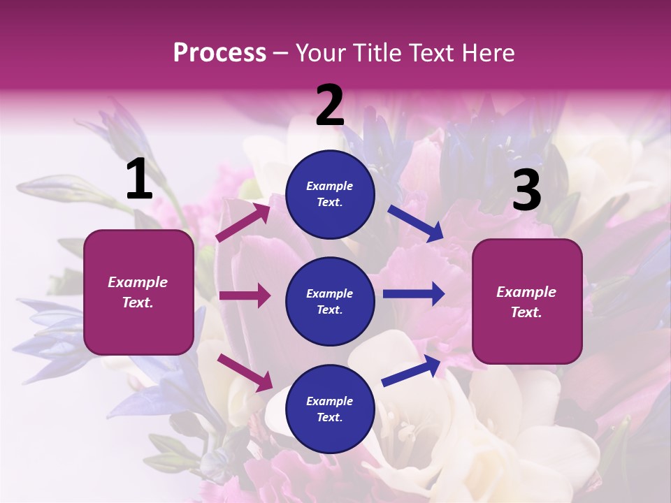 Floral Bridal Bouquet PowerPoint Template