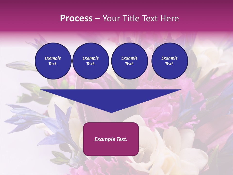 Floral Bridal Bouquet PowerPoint Template