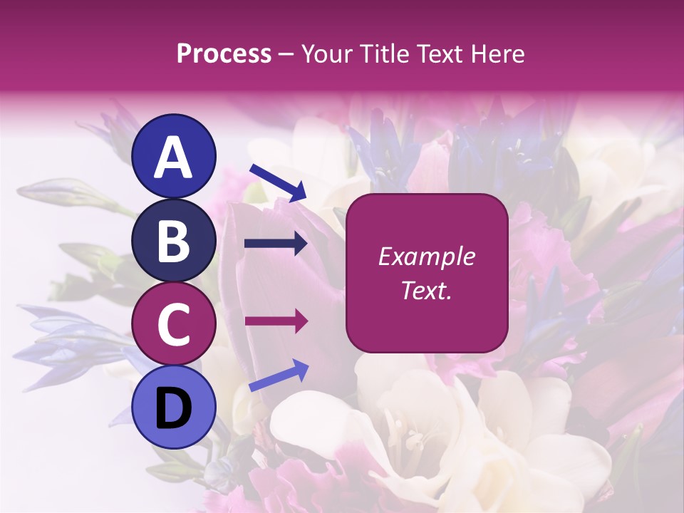 Floral Bridal Bouquet PowerPoint Template