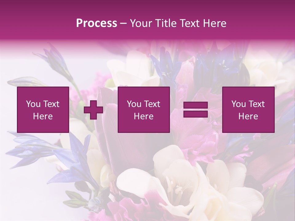 Floral Bridal Bouquet PowerPoint Template