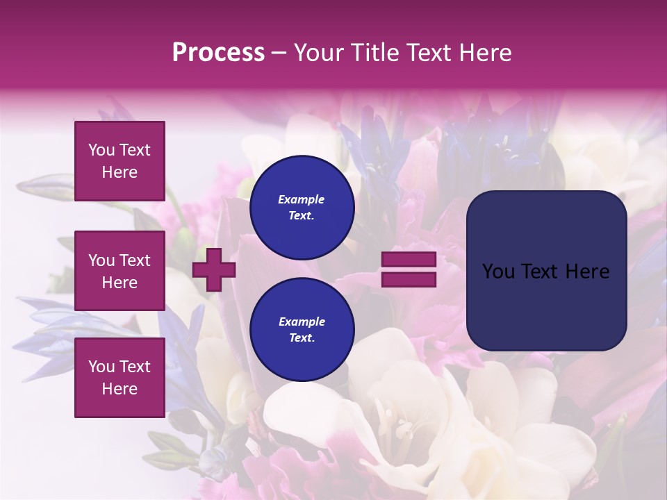 Floral Bridal Bouquet PowerPoint Template