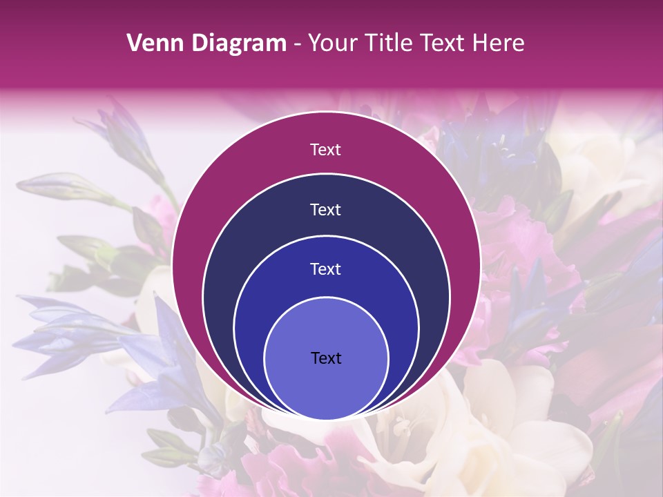 Floral Bridal Bouquet PowerPoint Template