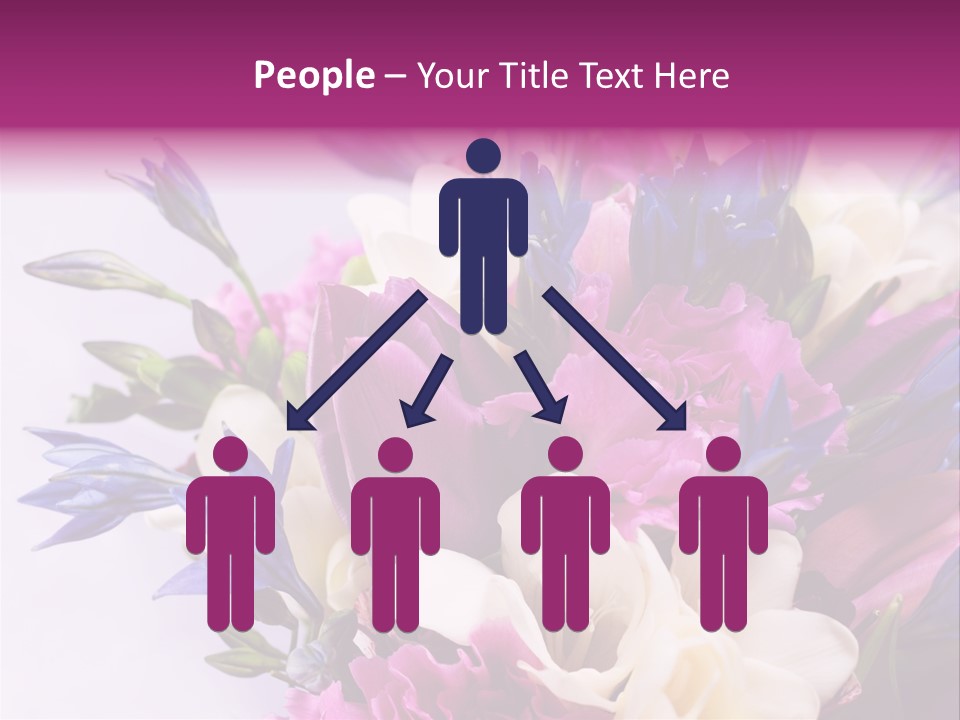 Floral Bridal Bouquet PowerPoint Template