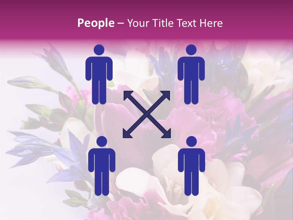 Floral Bridal Bouquet PowerPoint Template