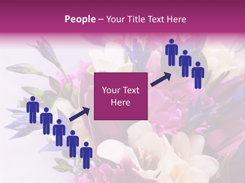 Floral Bridal Bouquet PowerPoint Template