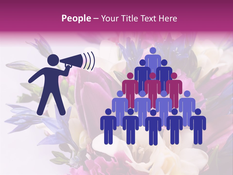 Floral Bridal Bouquet PowerPoint Template