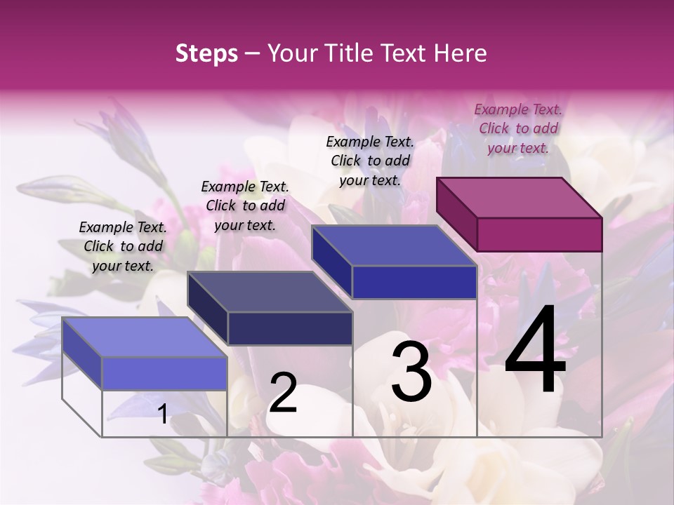 Floral Bridal Bouquet PowerPoint Template