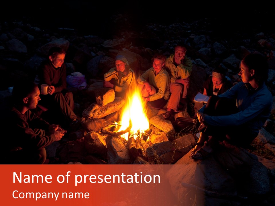 Fireplace Flow Observation PowerPoint Template