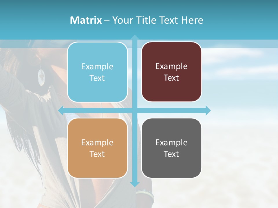 Attractive Peaceful Beach PowerPoint Template