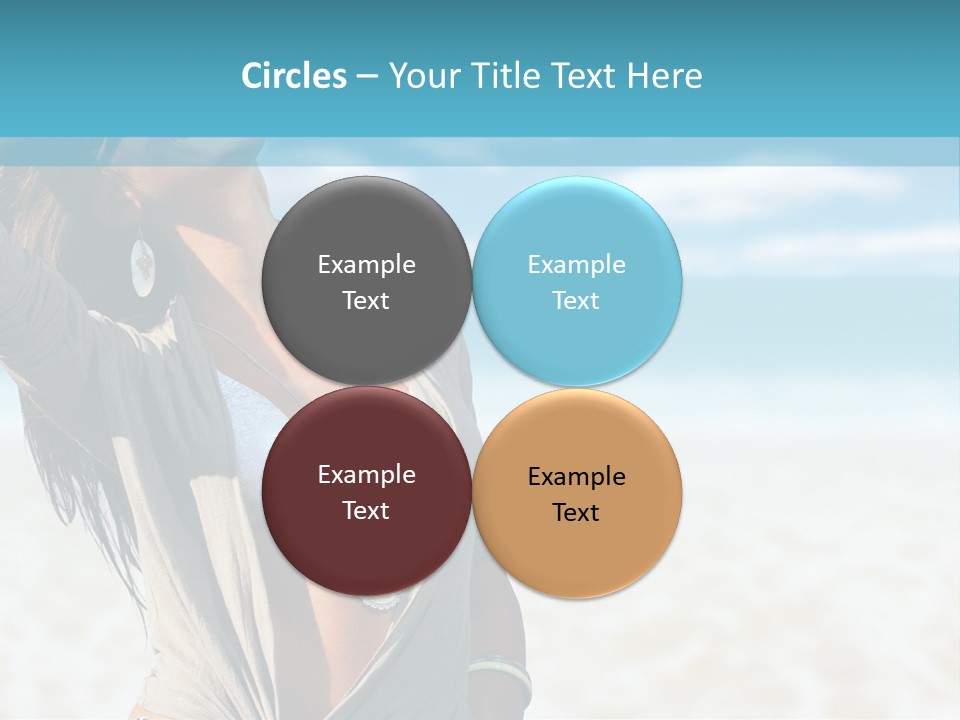 Attractive Peaceful Beach PowerPoint Template