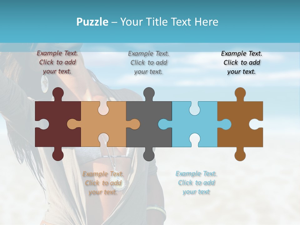 Attractive Peaceful Beach PowerPoint Template