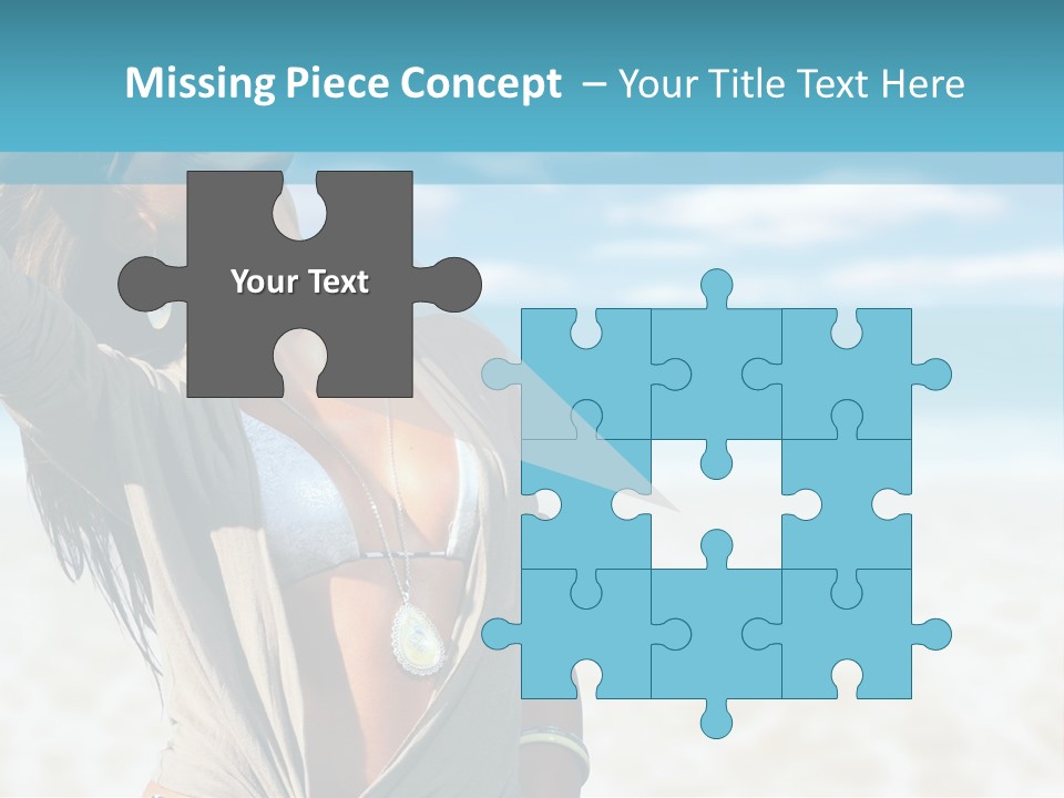 Attractive Peaceful Beach PowerPoint Template