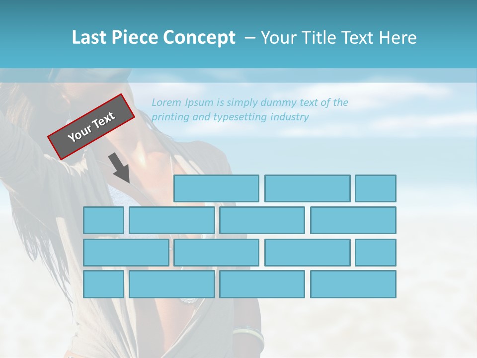 Attractive Peaceful Beach PowerPoint Template