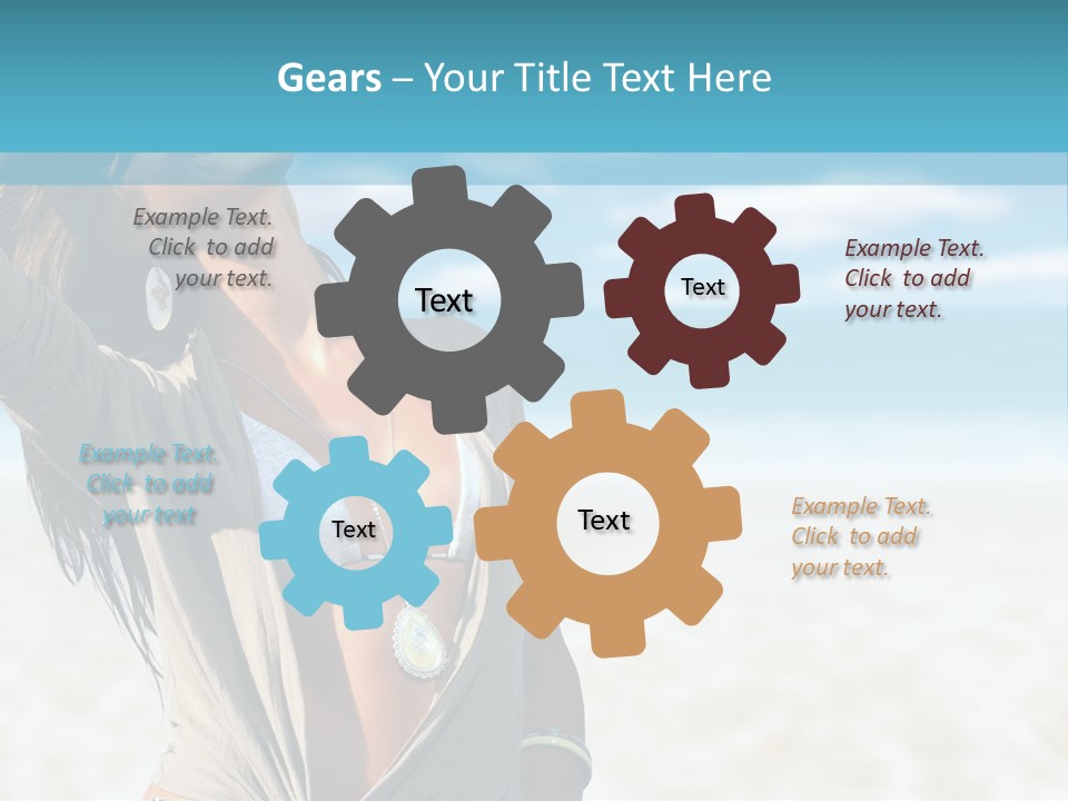 Attractive Peaceful Beach PowerPoint Template