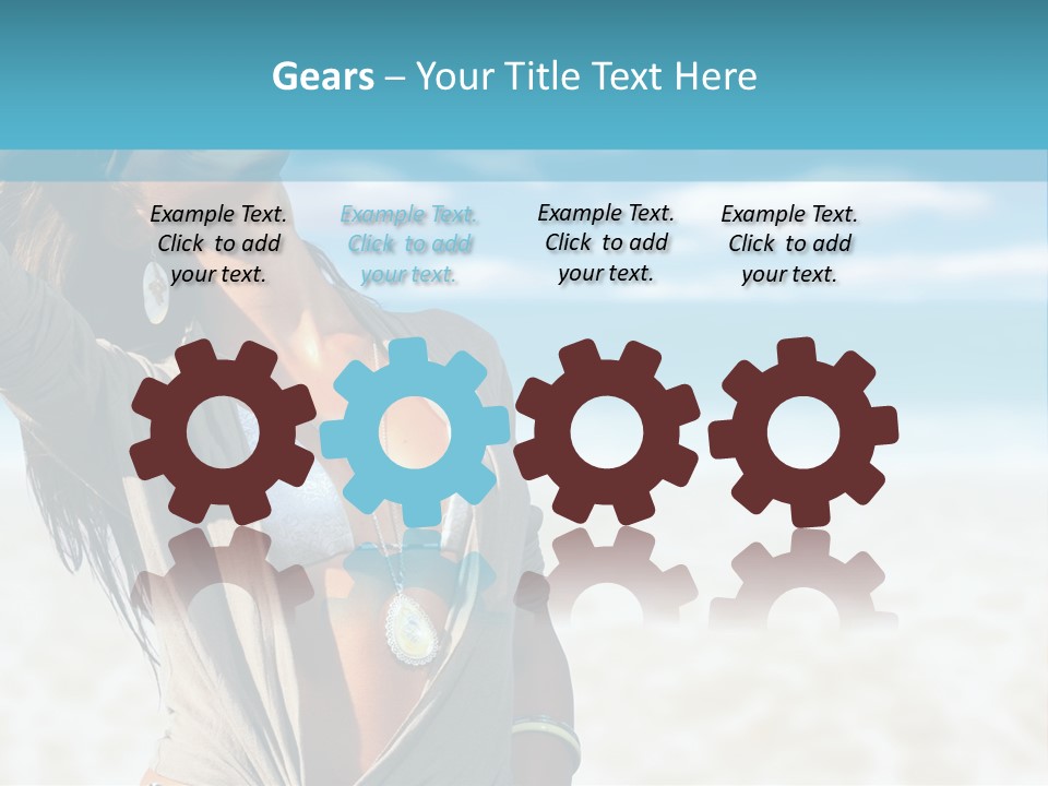 Attractive Peaceful Beach PowerPoint Template