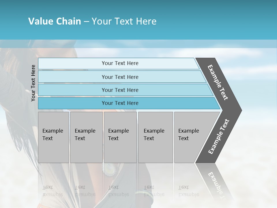Attractive Peaceful Beach PowerPoint Template