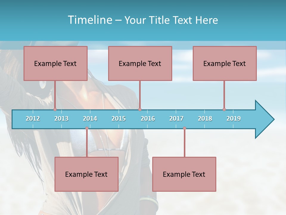 Attractive Peaceful Beach PowerPoint Template