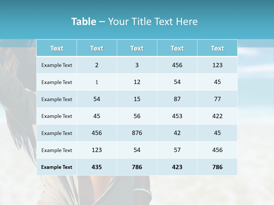 Attractive Peaceful Beach PowerPoint Template