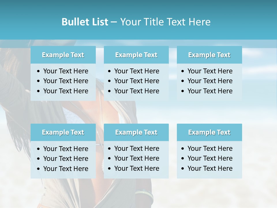 Attractive Peaceful Beach PowerPoint Template