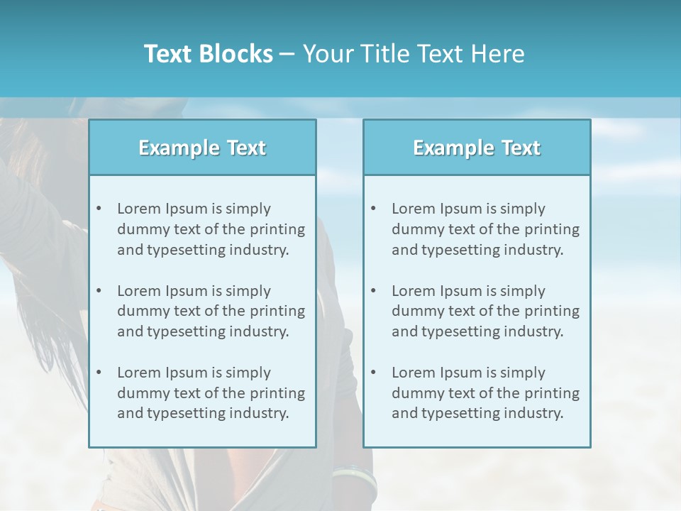 Attractive Peaceful Beach PowerPoint Template