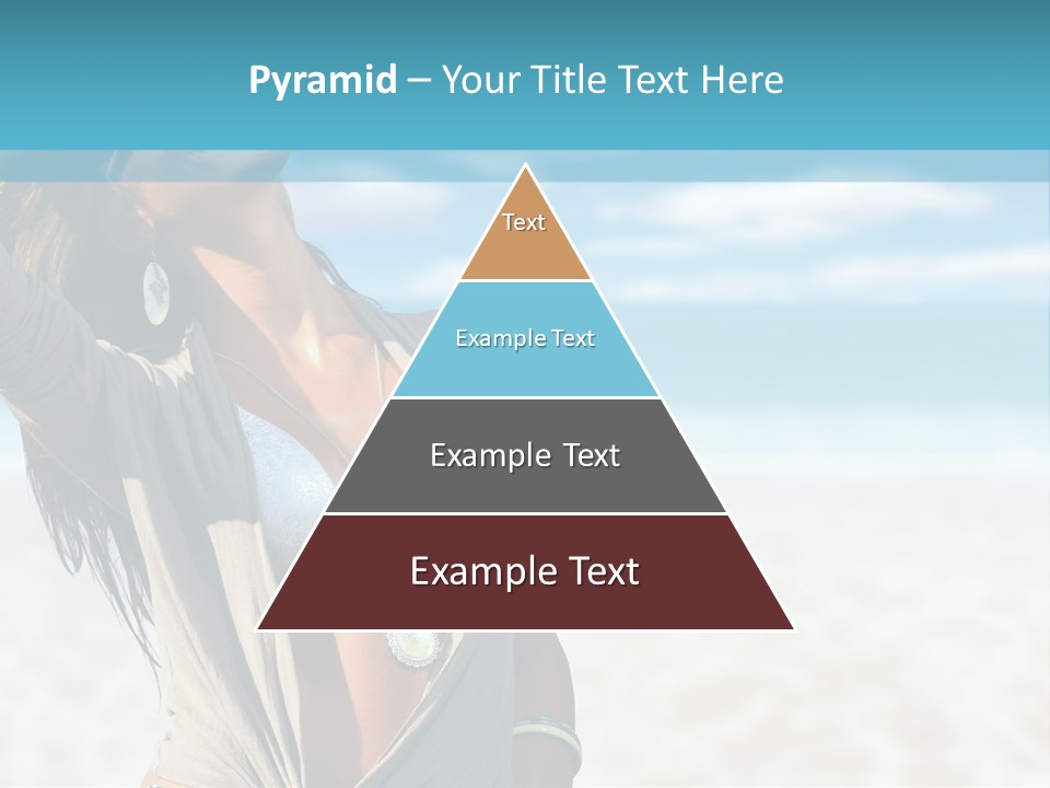 Attractive Peaceful Beach PowerPoint Template