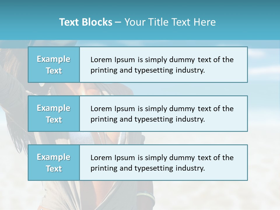 Attractive Peaceful Beach PowerPoint Template