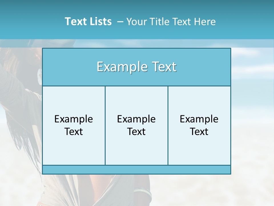 Attractive Peaceful Beach PowerPoint Template