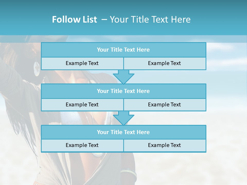 Attractive Peaceful Beach PowerPoint Template