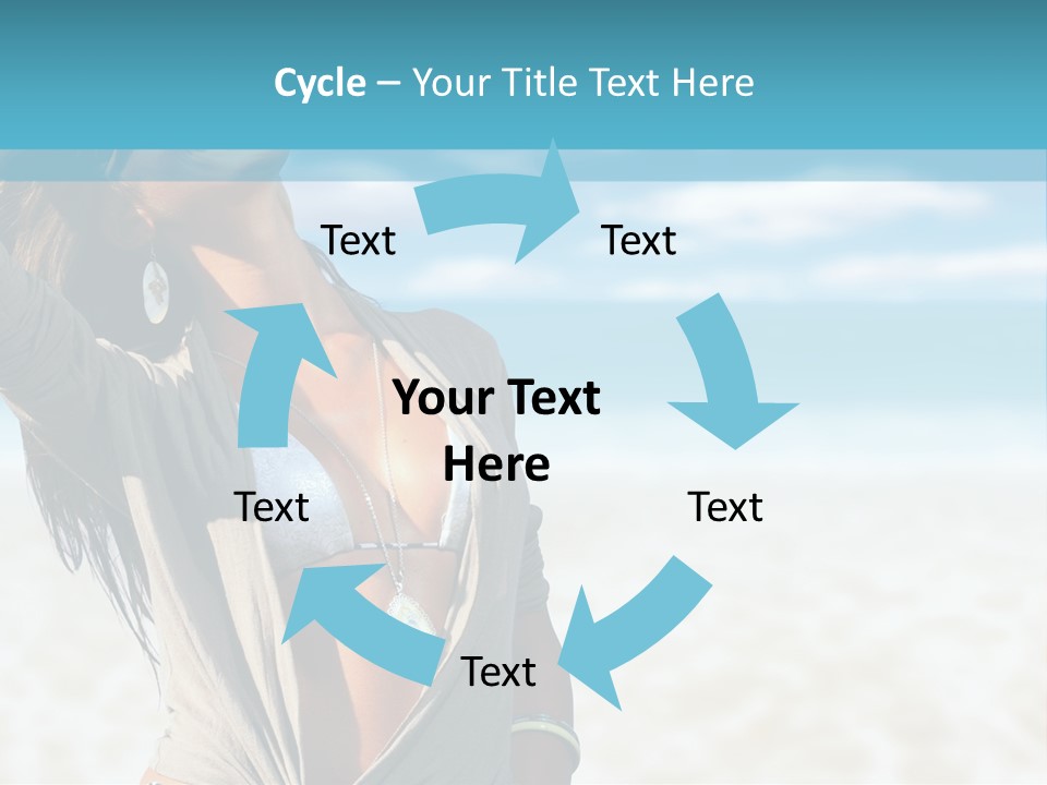 Attractive Peaceful Beach PowerPoint Template
