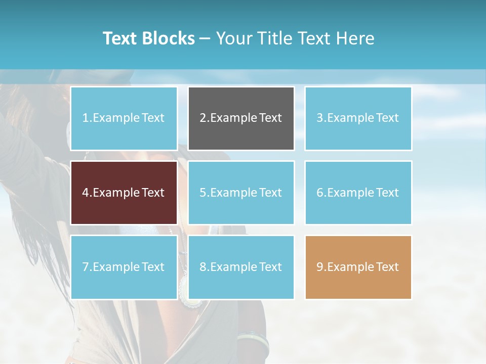 Attractive Peaceful Beach PowerPoint Template