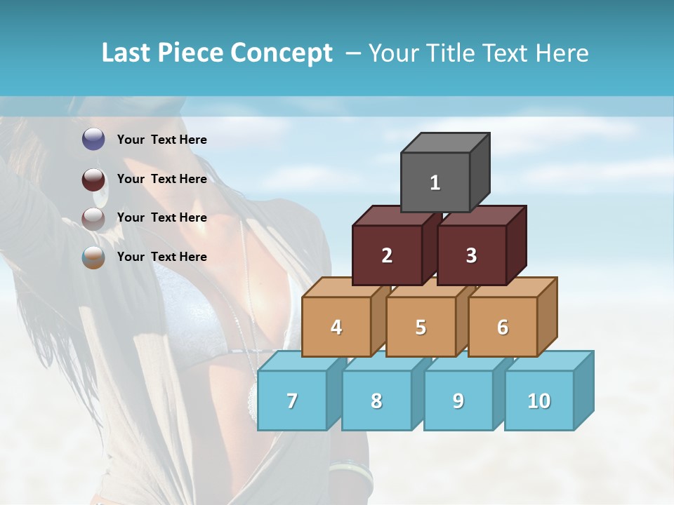 Attractive Peaceful Beach PowerPoint Template