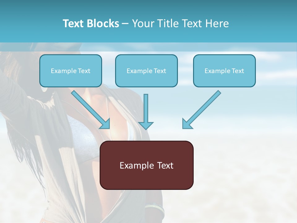 Attractive Peaceful Beach PowerPoint Template