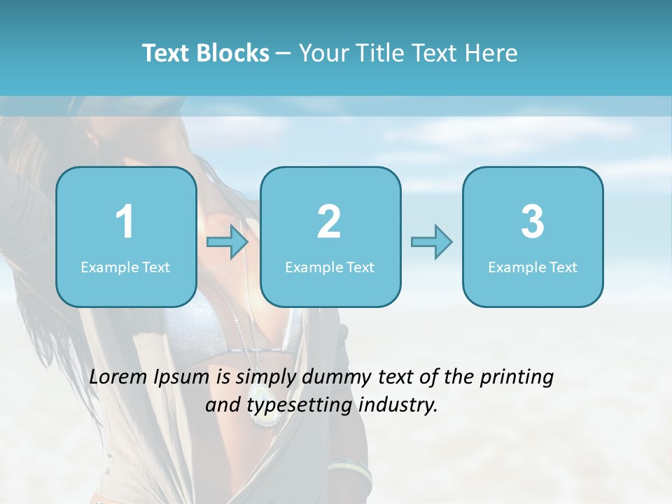 Attractive Peaceful Beach PowerPoint Template