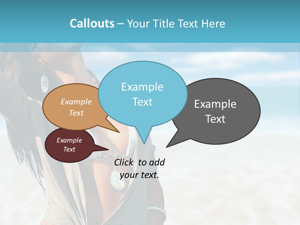 Attractive Peaceful Beach PowerPoint Template