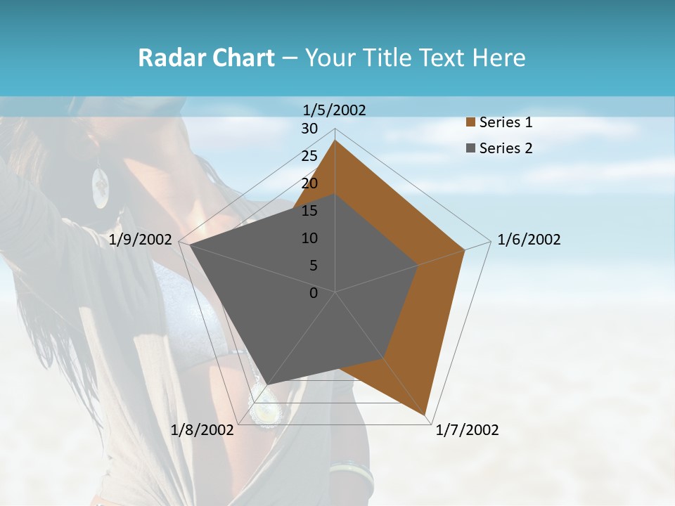 Attractive Peaceful Beach PowerPoint Template