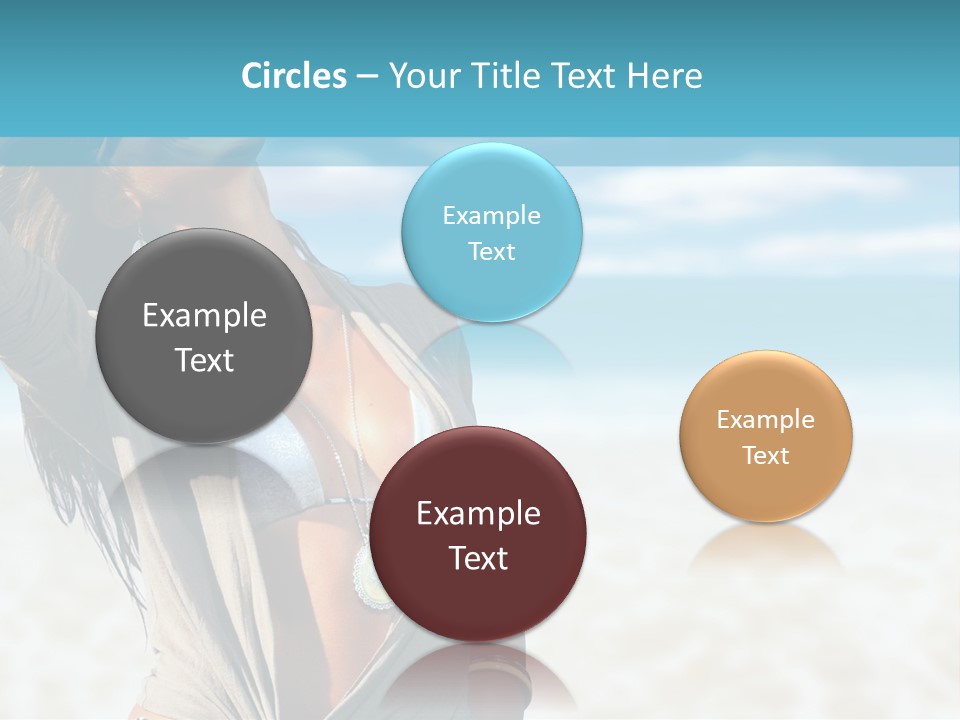 Attractive Peaceful Beach PowerPoint Template