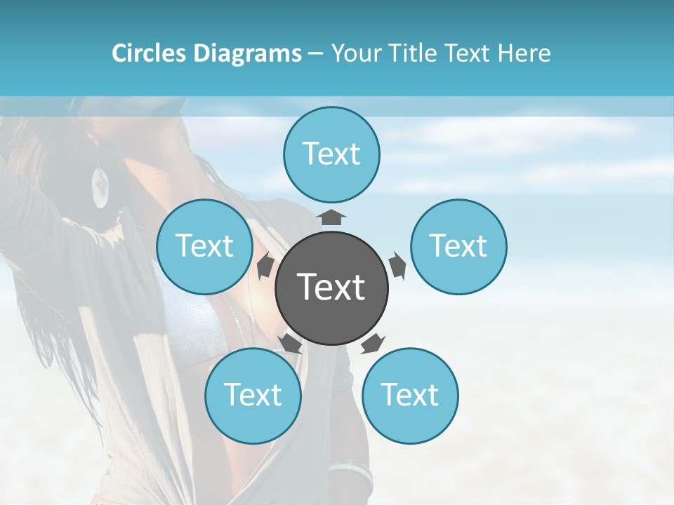 Attractive Peaceful Beach PowerPoint Template