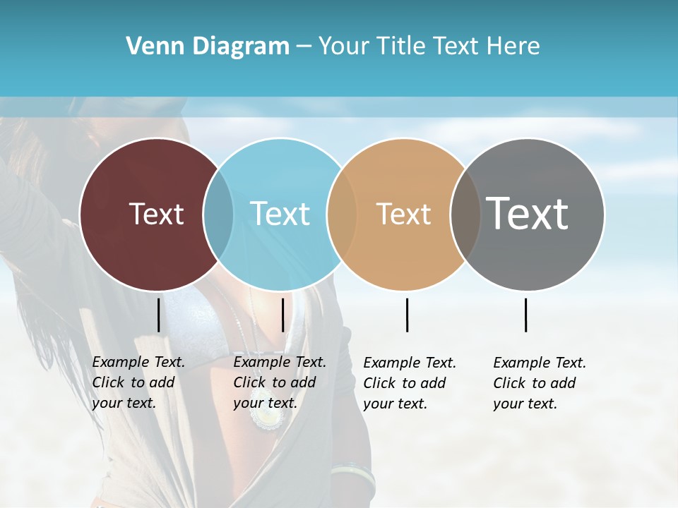 Attractive Peaceful Beach PowerPoint Template