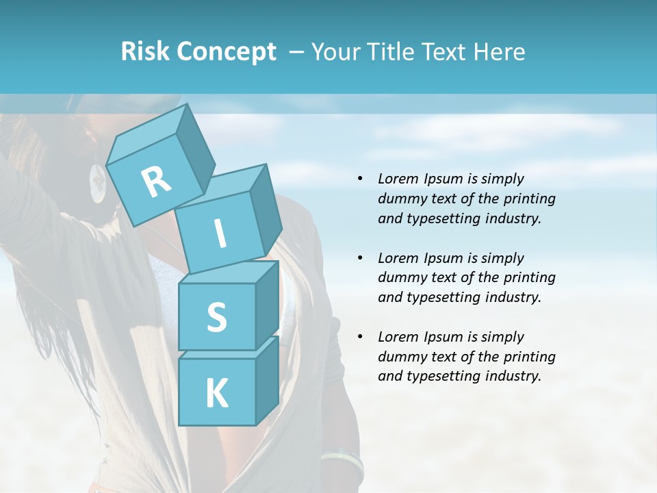 Attractive Peaceful Beach PowerPoint Template