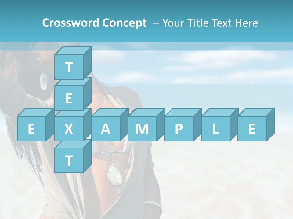 Attractive Peaceful Beach PowerPoint Template