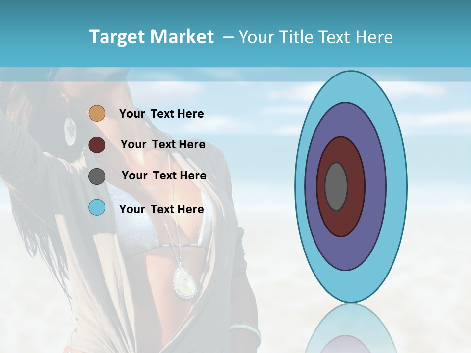 Attractive Peaceful Beach PowerPoint Template
