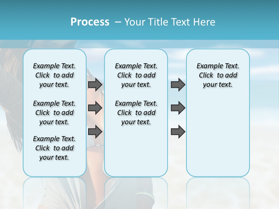 Attractive Peaceful Beach PowerPoint Template