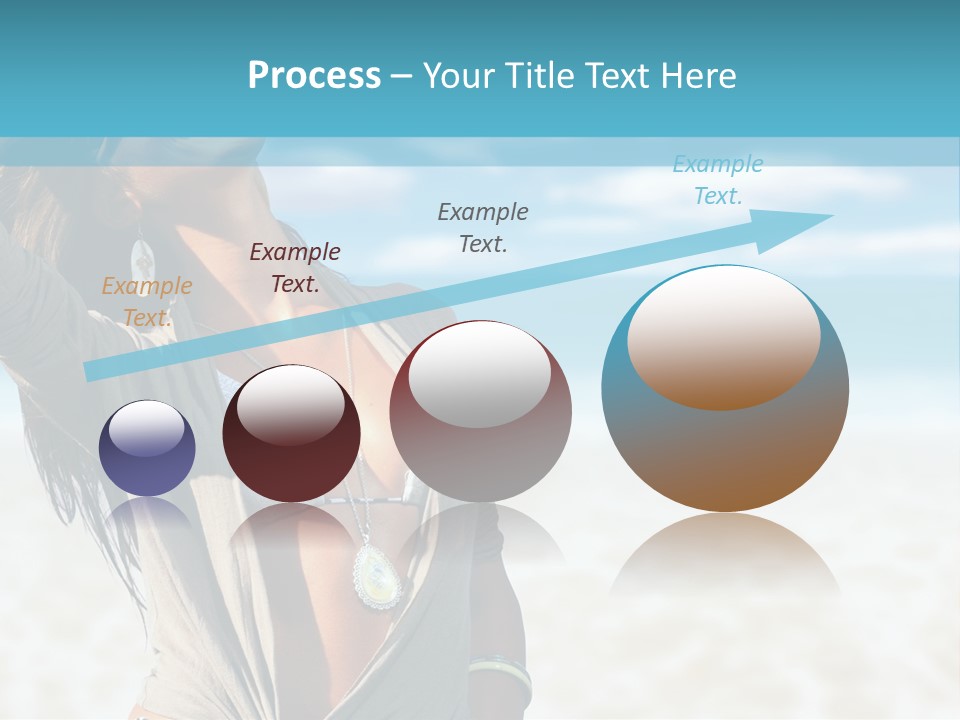 Attractive Peaceful Beach PowerPoint Template